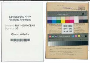 Entnazifizierung Wilhelm Gilson , geb. 16.02.1916 (Ingenieur)