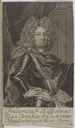 Bildnis des Fridericus Wilhelmus, König von Preußen