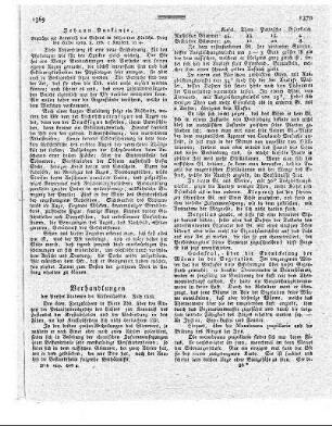 Verhandlungen der Pariser Academie der Wissenschaften. July 1818