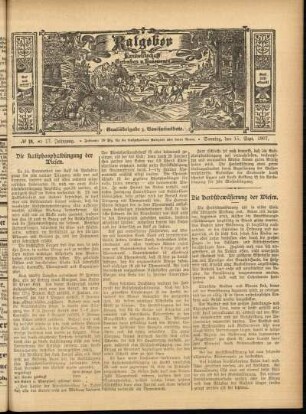 Ausgabe vom Sonntag, den 15. September 1907.
