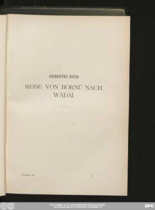 Siebentes Buch. Reise Von Bornû Nach Wadâï.