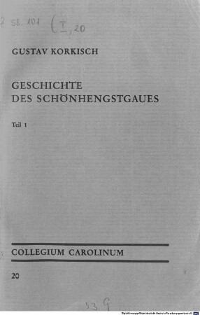 Geschichte des Schönhengstgaues, 1
