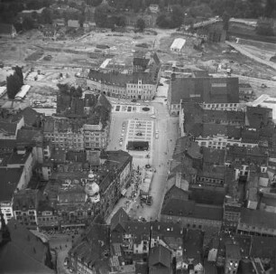 Hauptmarkt von Zwickau : Blickrichtung Osten