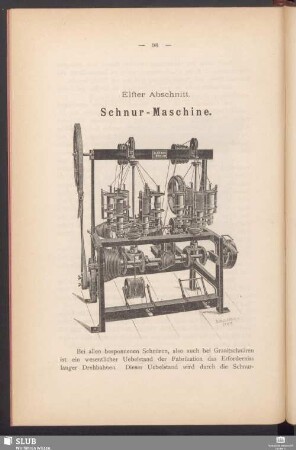 Elfter Abschnitt. Schnur-Maschine