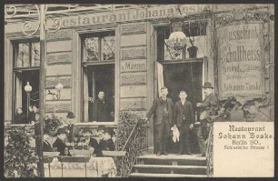 Ansichtskarte "Restaurant Johann Zoske", Schlesische Straße 7