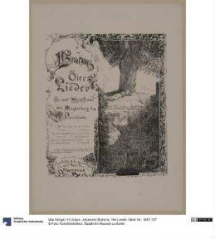 Im Grase. Johannes Brahms. Vier Lieder