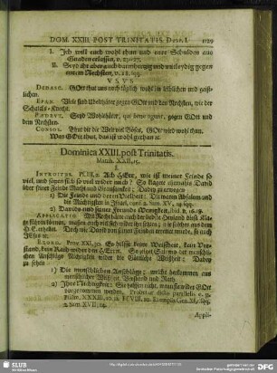 Dominica XXIII. post Trinitatis. Matth. XXII, 15.
