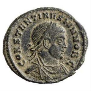 Münze, Follis, Aes 3, 320 - 321 n. Chr.