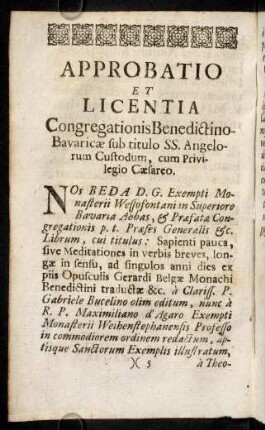 4v-7v, Approbatio Et Licentia; Censura; Ad Lectorem