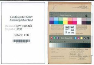 Entnazifizierung Fritz Robertz , geb. 30.03.1892 (Gastwirt)