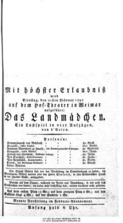 Das Landmädchen