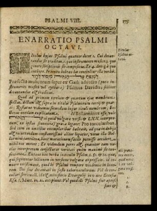 Enarratio Psalmi Octavi