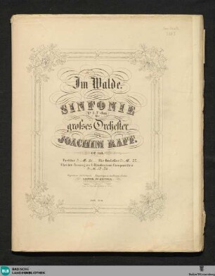 Im Walde : Sinfonie (Nr. 3 F Dur); für großes Orchester; op. 153