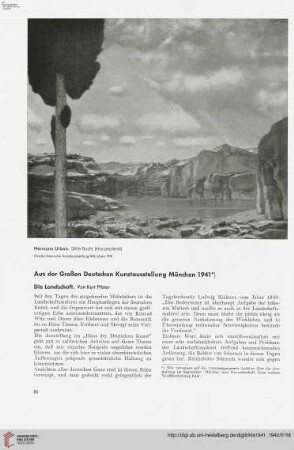 57: Aus der Großen Deutschen Kunstausstellung München 1941, [3] : die Landschaft