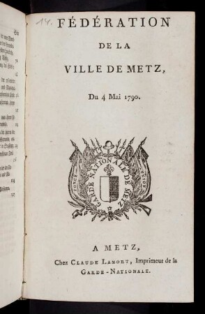 1-44, Fédération De La Ville De Metz