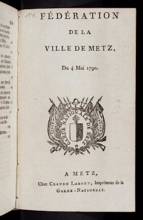 1-44, Fédération De La Ville De Metz