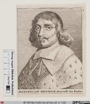 Bildnis Maximilian Heinrich (von Bayern), 1650-88 Kurfürst u. Erzbischof von Köln