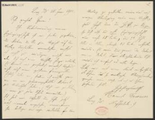 Brief an B. Schott's Söhne : 30.06.1904