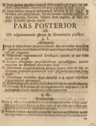 Pars posterior.