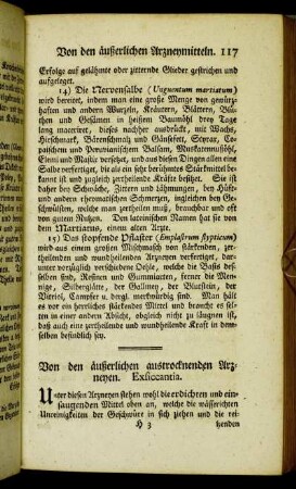 Von den äußerlichen austrocknenden Arzneyen