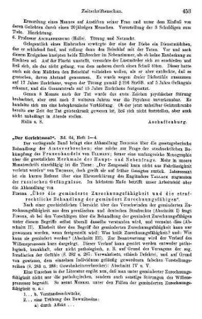 453-454, Der Gerichtssaal, Bd. 64