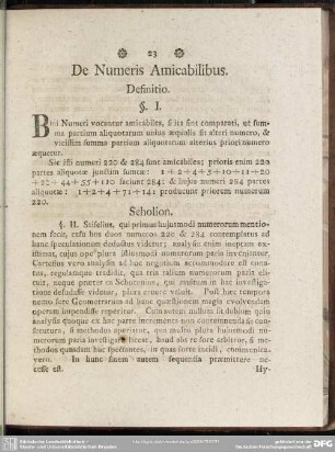 De Numeris Amicabilibus