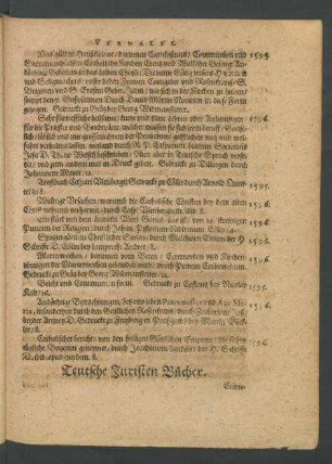 Teutsche Juristen Bücher.