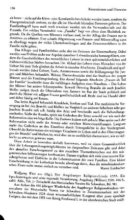 Der Augsburger Religionsfriede 1555, ein Epochenereignis und seine regionale Verankerung, Wolfgang Wüst u.a. (Hrsg.), (Zeitschrift des Historischen Vereins für Schwaben, 98) : Augsburg, Wißner, 2005