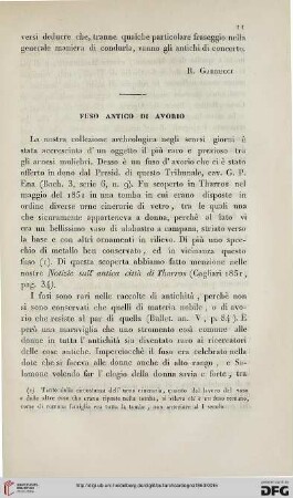 6: Fuso antico di Avorio