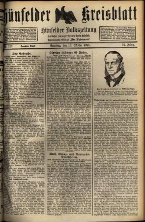 Zweite Ausgabe vom Samstag, den 13. Oktober 1928.