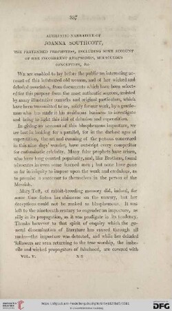 Authentic narrative of Joanna Southcott