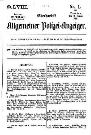 Eberhardt's allgemeiner Polizei-Anzeiger, 58. 1864 = Jan. - Juni
