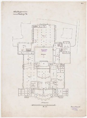 Stadttheater, Freiburg: Grundriss 2.UG 1:200