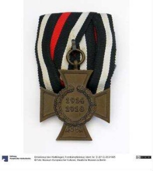 Ehrenkreuz des Weltkrieges; Frontkämpferkreuz