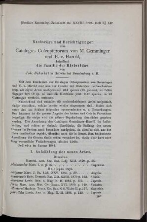 Nachträge und Berichtigungen