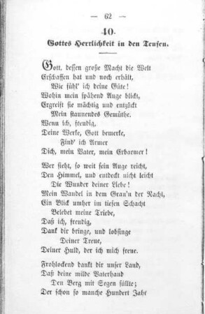40. Gott, dessen große Macht