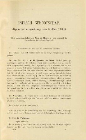 Vergadering van 3 Maart 1896