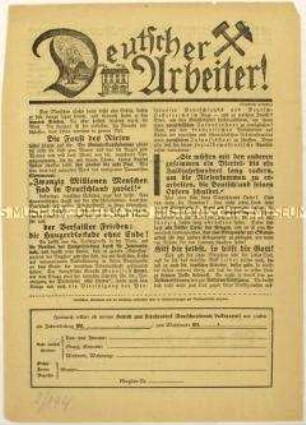 Wahlaufruf der Deutschnationalen Volkspartei