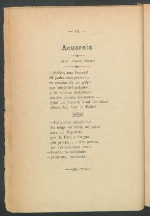 Acuarela : (Al Sr. Arnaldo Chaves)