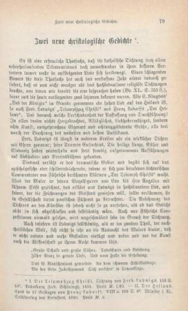 79-93 Zwei neue christologische Gedichte