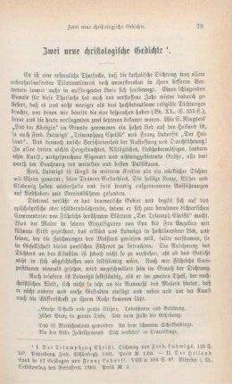 79-93 Zwei neue christologische Gedichte