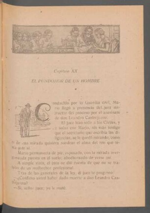Capítulo XX - El pundonor de un hombre