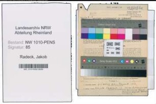 Entnazifizierung Jakob Radeck , geb. 06.10.1904 ()
