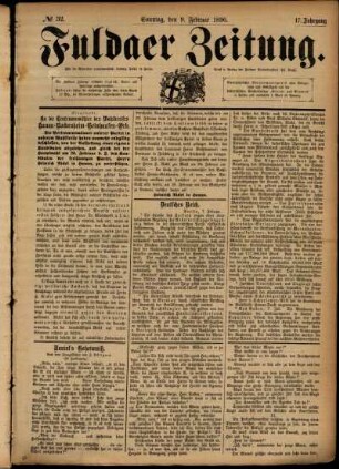 Ausgabe vom Sonntag, den 09. Februar 1890.