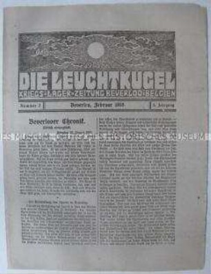 Kriegszeitung aus dem besetzten Belgien "Die Leuchtkugel"