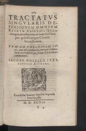 Tractatus singularis defensionem omnium