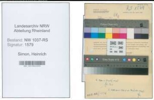Entnazifizierung Heinrich Simon , geb. 00.00.0000 (Angestellter)