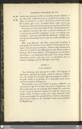 Section I. Notice Historique