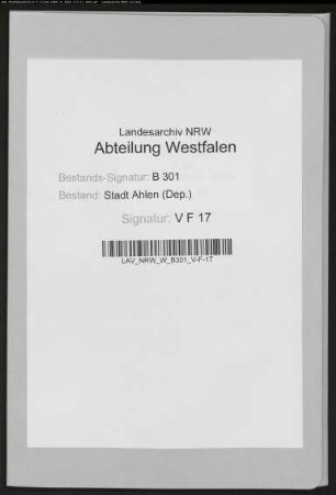 Warnrey c(ontr)a ahlen.