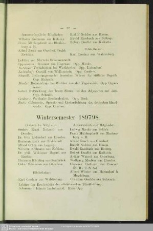 Wintersemester 1897/98